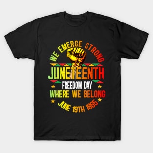 Juneteenth 1865 Celebrate Independence Day T-Shirt